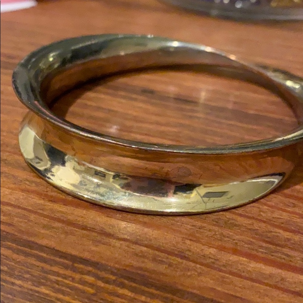 Gold plated bangle  bracelet